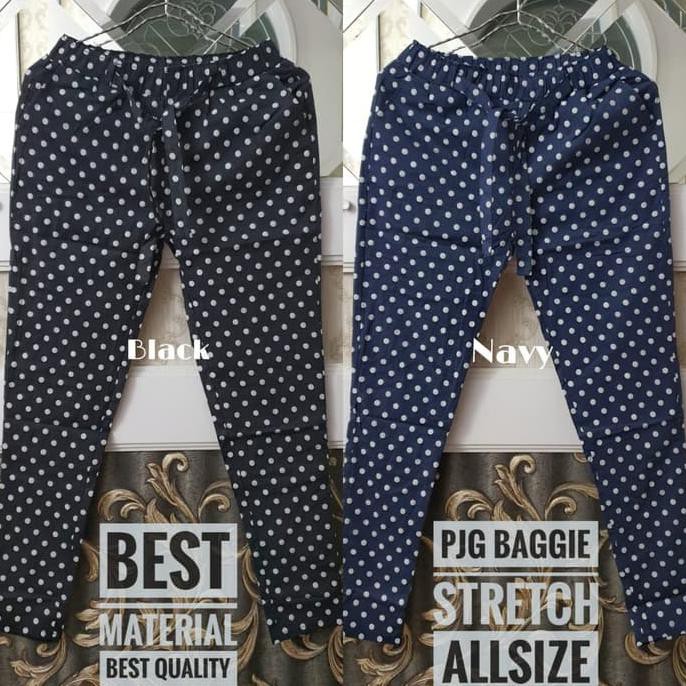 BAGGY PANTS / CELANA BAGGY / CELANA KERJA ALLSIZE / CELANA WANITA - Hitam "HARGA PROMO"