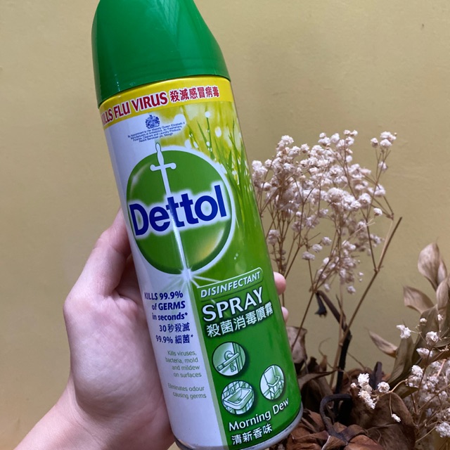 DETTOL disinfectant aerosol spray 450 ml 225 ml morning drew / desinfektan disinfektan semprot