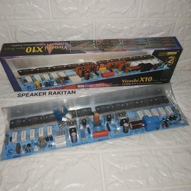Kit power amplifier Yiroshi X10 TR Sanken 1250Watt mono .