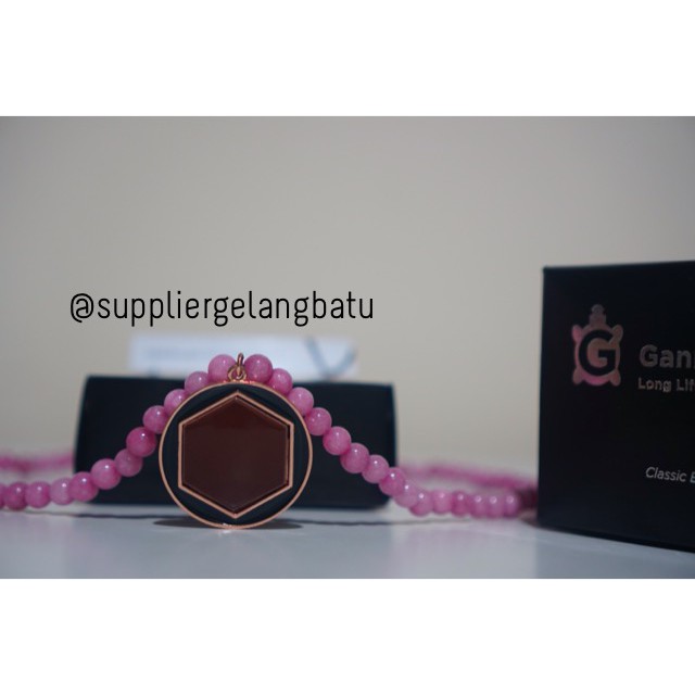 GANNAMYONG GIOK PINK Lafaz Allahuakbar ROSEGOLD KOREA Kado Haji Bonus Gelang obat Peredaran darah