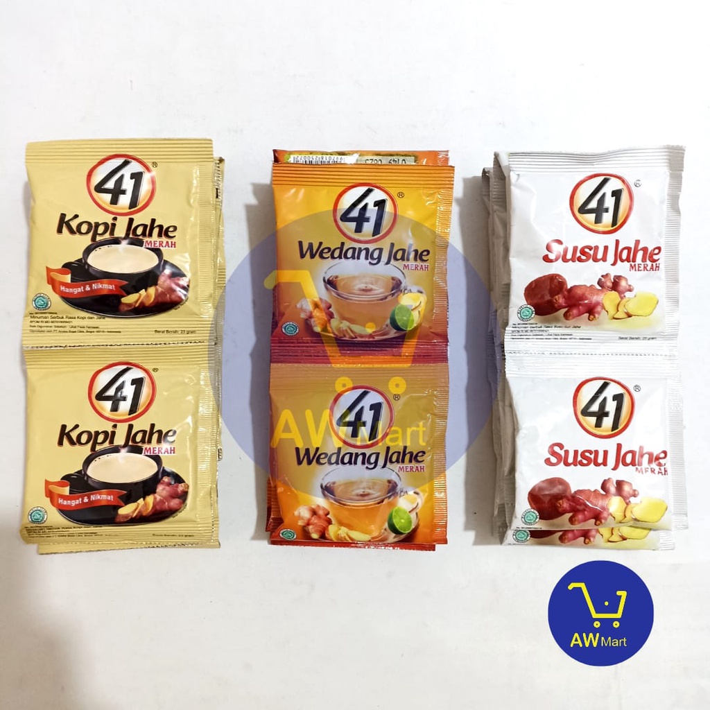 41 JAHE MERAH RENCENG / KOPI JAHE/ SUSU JAHE/ WEDANG JAHE (10 SACHET X 23GRAM)