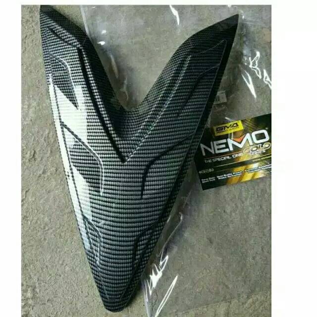 Cover carbon Dada Depan Aerox155 Carbon Cover Body Depan Aerox Carbon Cover Dasi Depan Aerox Carbon