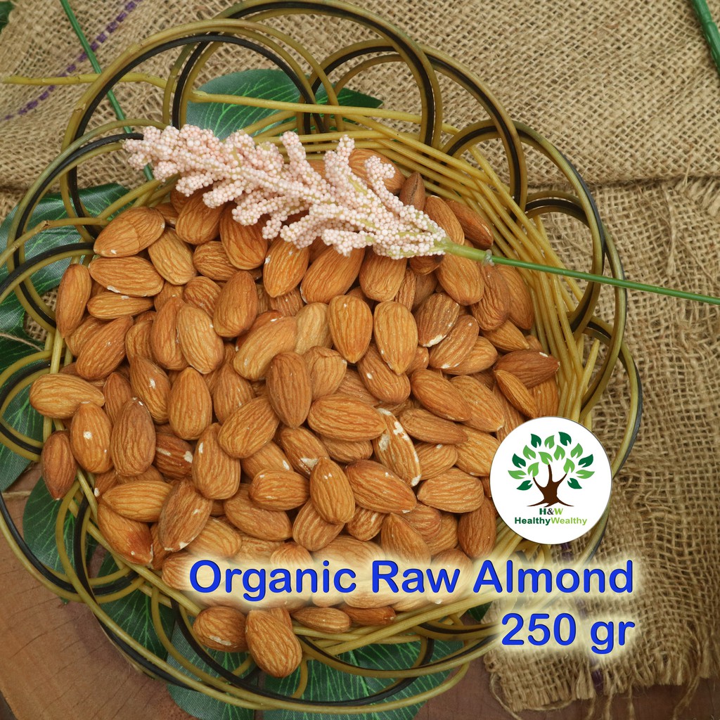 Organik Raw US Almond | 250 gram
