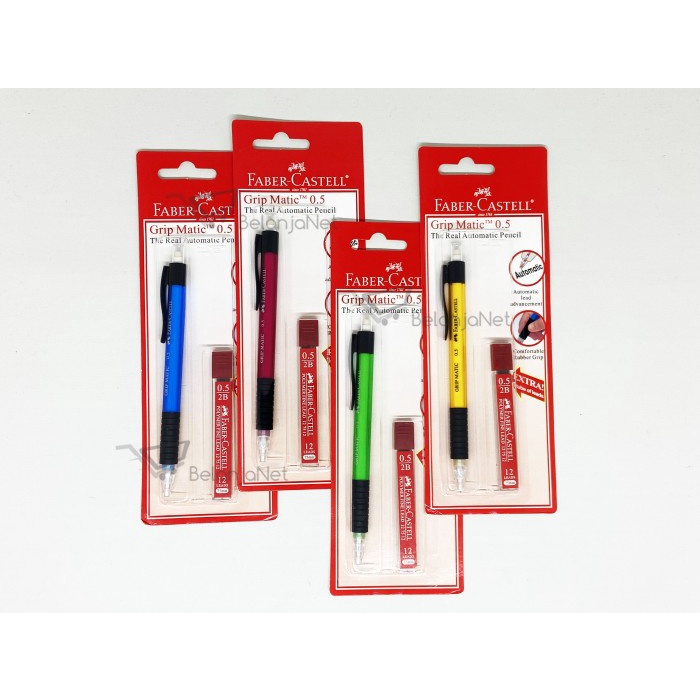 

Eklusif Pensil Mekanik Faber Castell Grip Matic 0.5 Mm Bagus