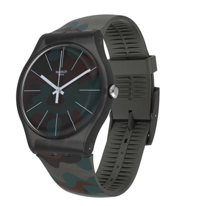 Swatch Analog Jam Tangan Pria Strap Karet Suob175 Camoucity Original Akalipa