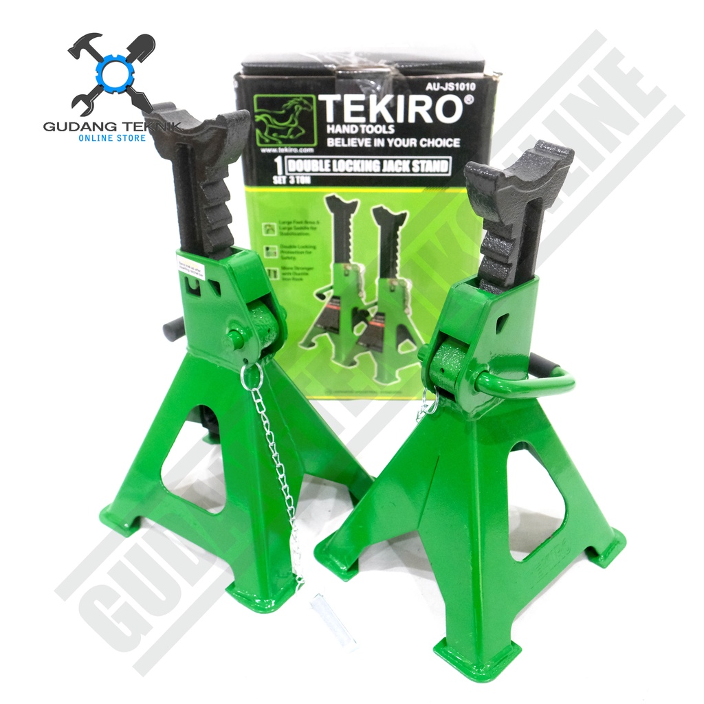 Jack Stand 3 Ton Set 2pcs TEKIRO / Tahanan Dongkrak 3 Ton TEKIRO