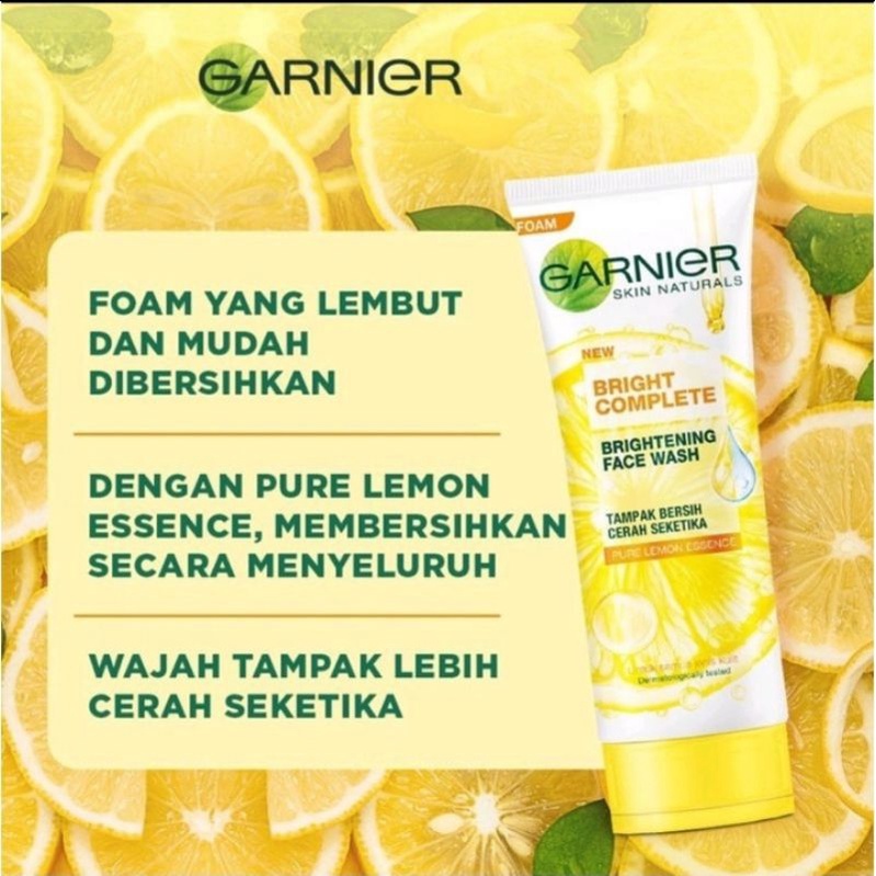GARNIER LIGHT COMPLETE BRIGTENING FACIAL FOAM  50ml.