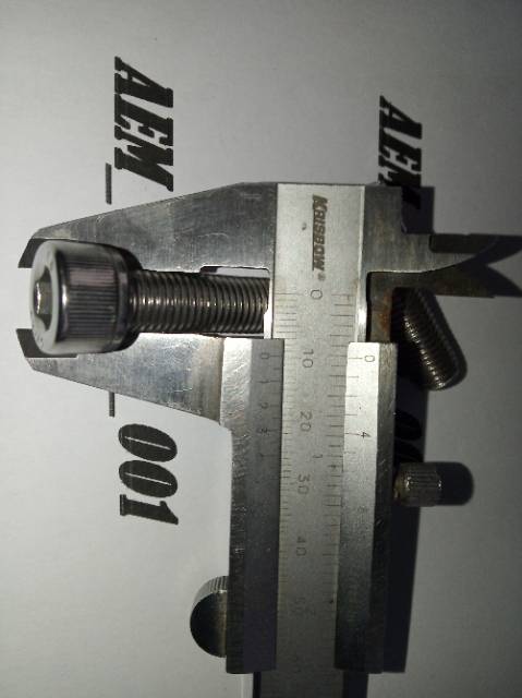 Baut L M10 x 30 (3cm) drat halus 1.25 stainless 304