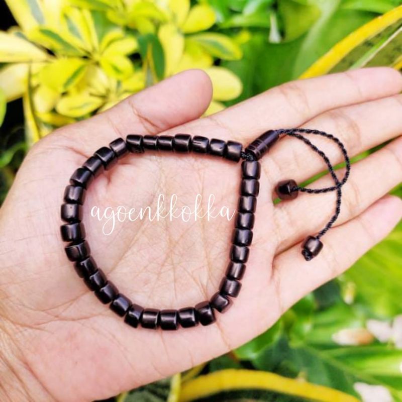 Gelang  mardjan 33 kpl hitam kokka kaokah fukahah