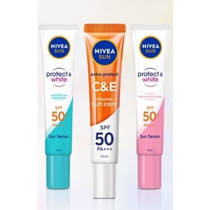 Nivea Sun Protect &amp; White / Face Protection Serum Spf 50+ Pa +++ - Instant Aura &amp; Oil Control Extra Protect C&amp;E 30ml Nivea Sunscreen