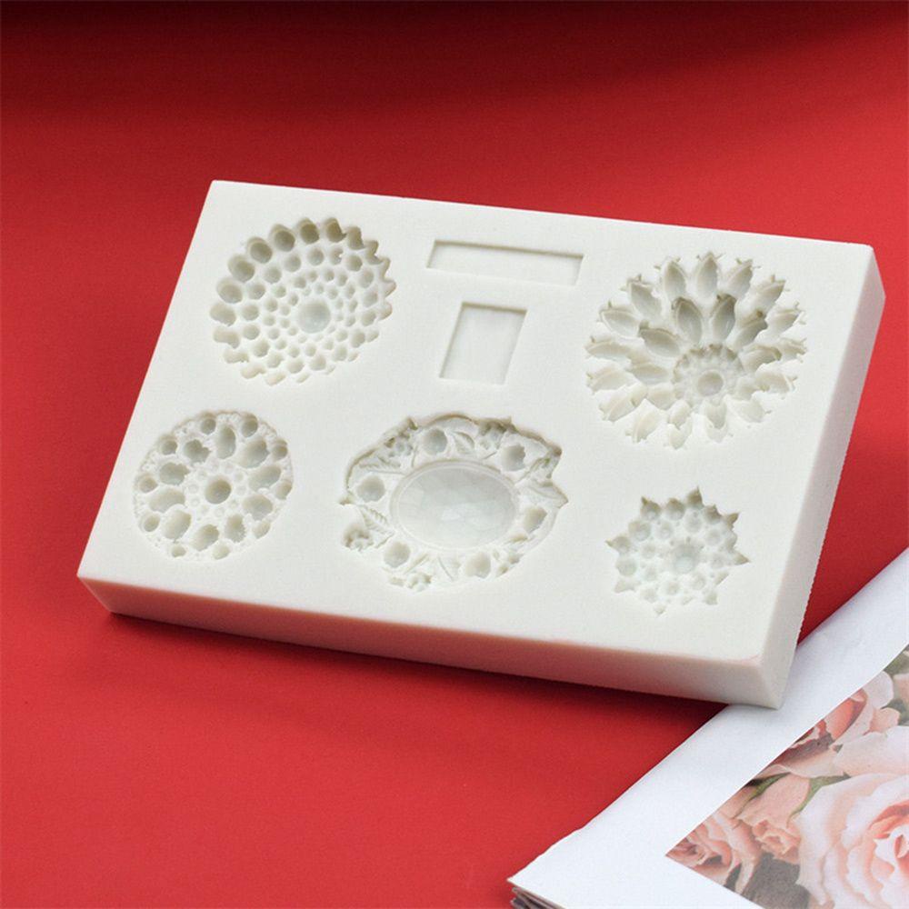 Top 5rongga Permata Eropa Perlengkapan Kue Dekorasi Kue Drip Mold Silicone Mold