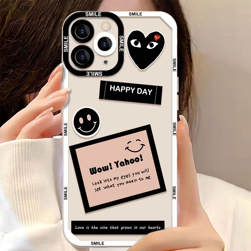 Soft Case TPU Transparan Motif Kartun Angel Eye Untuk iPhone 11 12 13 Pro Max X XR XS Max 13 12 Mini 7 8 Plus SE 2020 SE 2022