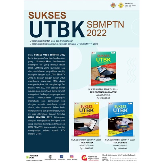 SUKSES UTBK SBMPTN 2022 (TKA Saintek)