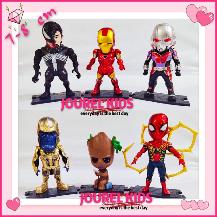 JK -  action figure marvel avengers thanos venom iron spider ant man groot