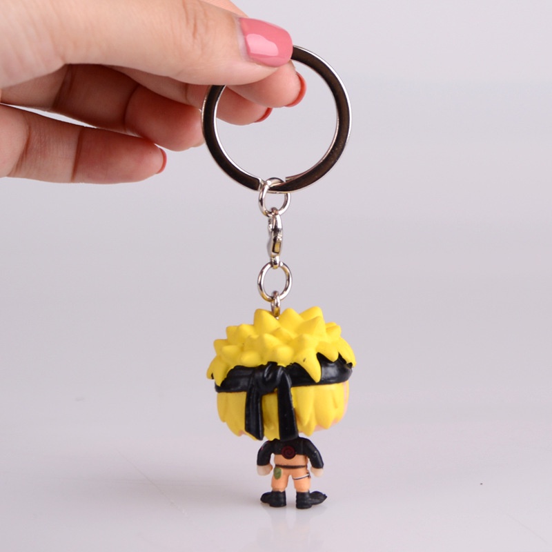 1pc Gantungan Kunci Funko POP Naruto Uzumaki Bahan PVC Untuk Hadiah Anak / Dewasa