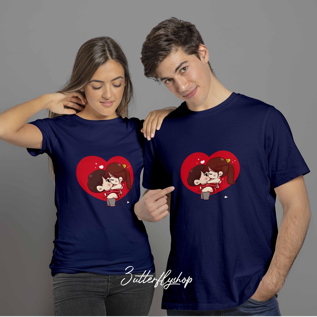 [KAOS DEWASA] COUPLE LOVE HCPL PRIA/WANITA COTTON COMBED BEST QUALITY MURAH