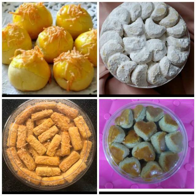 

Paket kue kering isi 4 toples..