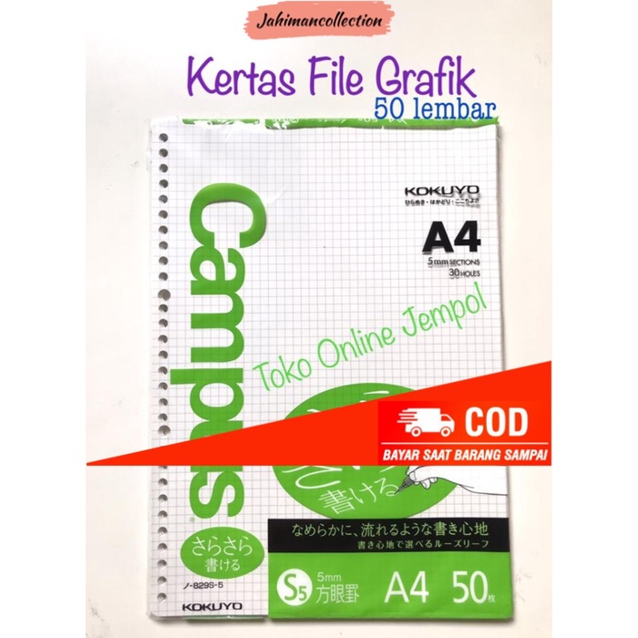 

✨ BISA COD ✨ A4 Buku Kotak Grafik Kokuyo 829S JAPAN 50 lembar 255262 ATK1197KY