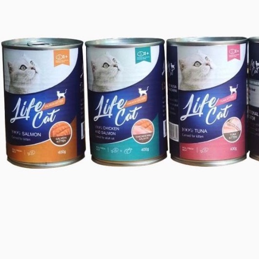 Makanan kucing kaleng life cat kitten/adult