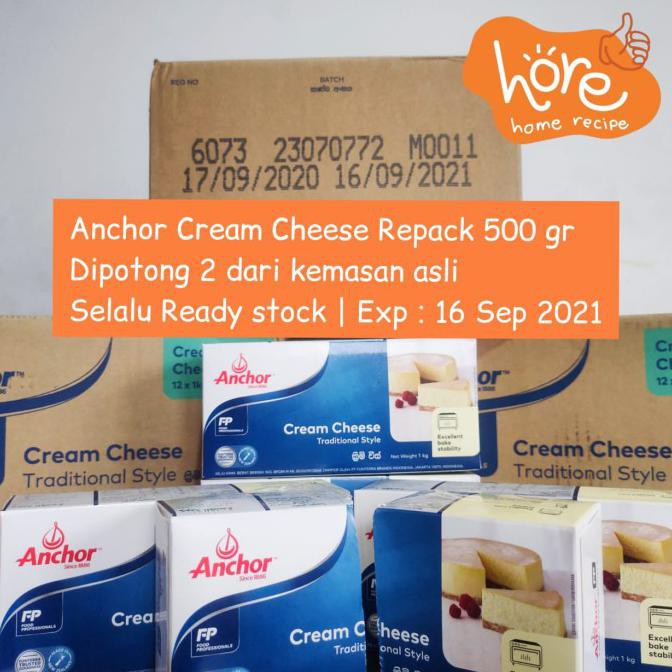 

Anchor Cream Cheese Repack 500 Gram termurah - Setengah Kilo