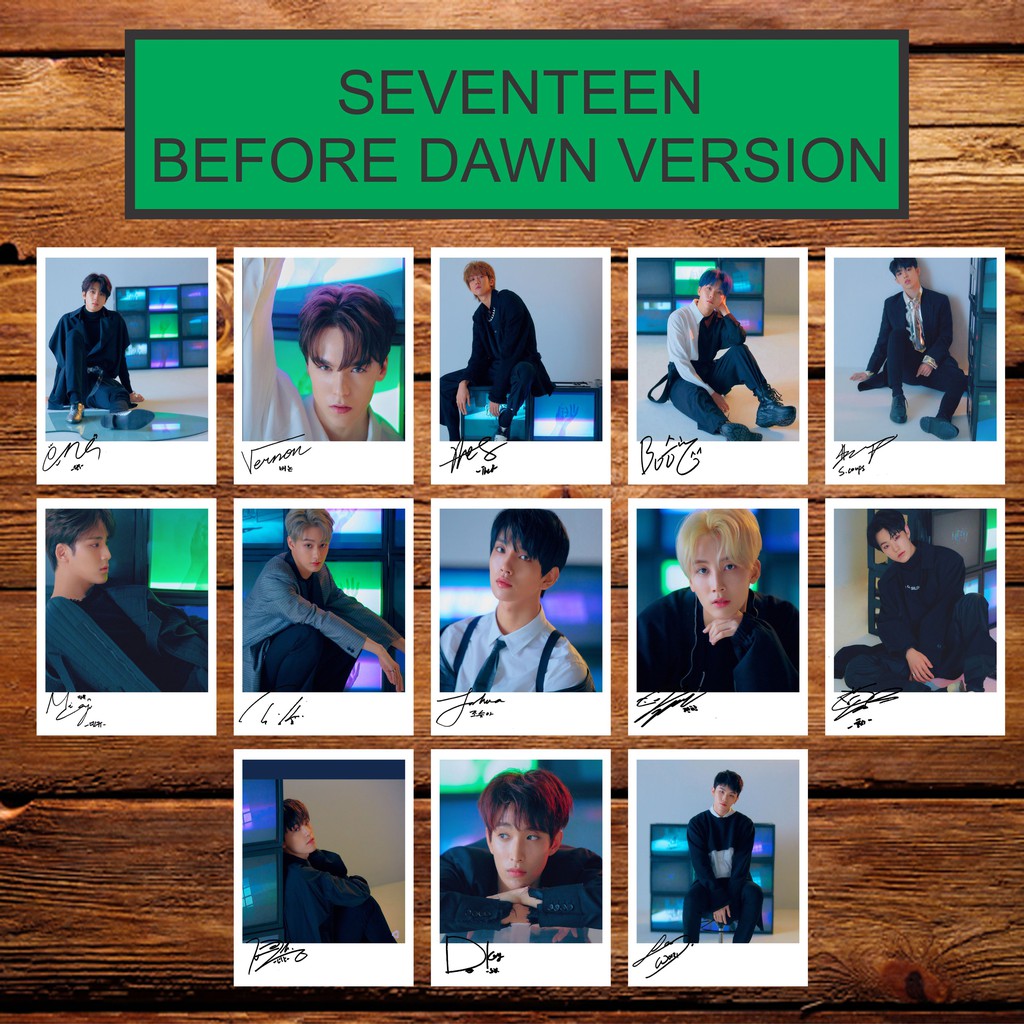 SEVENTEEN YOU MADE ME DAWN SIGNED KPOP POLAROID