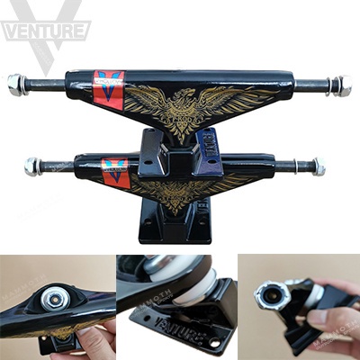 Truk Skateboard Bentuk V Bahan Aluminum Alloy Ukuran 139mm