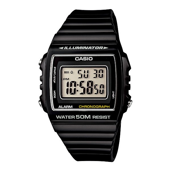 JAM TANGAN WANITA CASIO W-215H-1A ORIGINAL - W215H HITAM