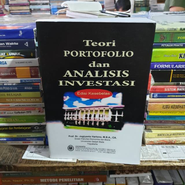 Teori portofolio dan analisis investasi edisi 11 by Prof dr Jogiyanto