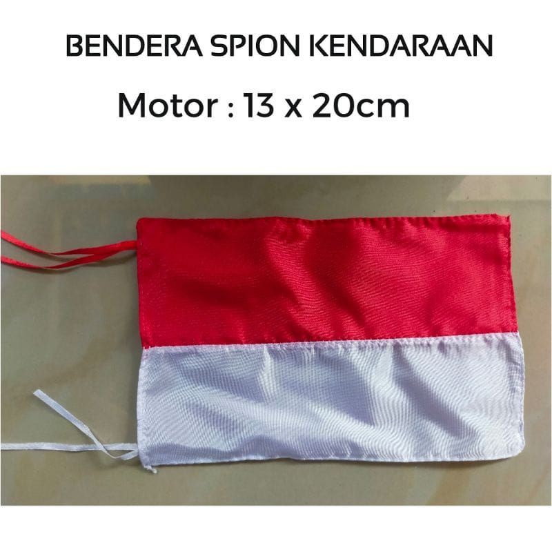 Bendera Kain Merah Putih - Hiasan Dekorasi Bendera Merah Putih untuk Kendaraan Motor