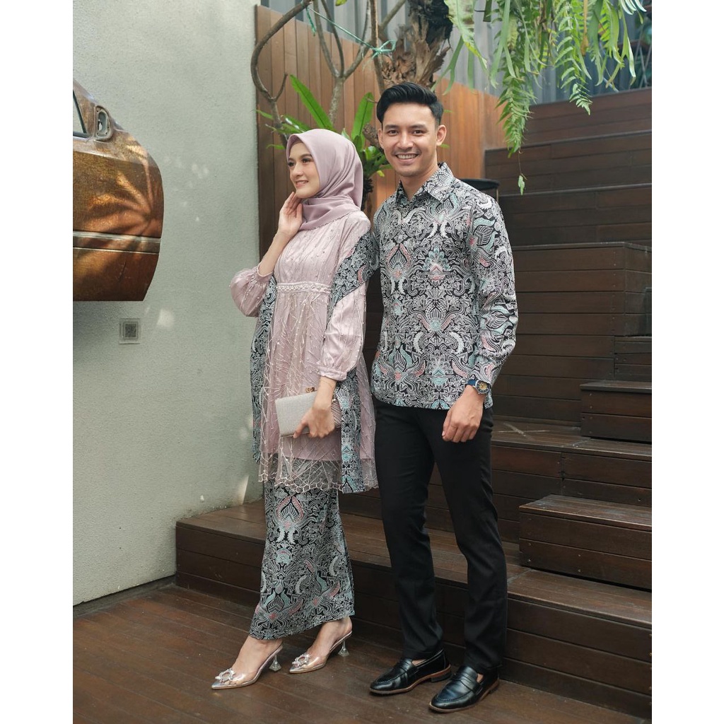 Batik couple kebaya maheswari GRATIS JILBAB kebaya couple modern kebaya wisudan kebaya lamaran