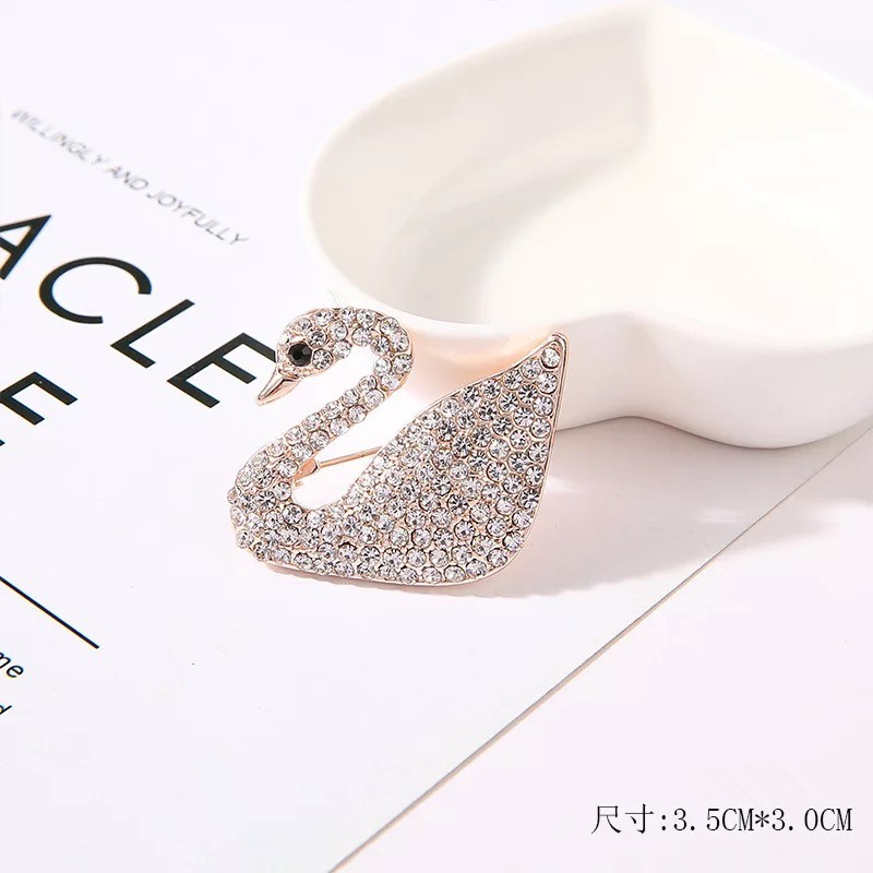 Ins Kepribadian Shiny Bros Berlian Imitasi Rusa Merak Bros Mutiara Unisex Bros Aksesoris indah-12#