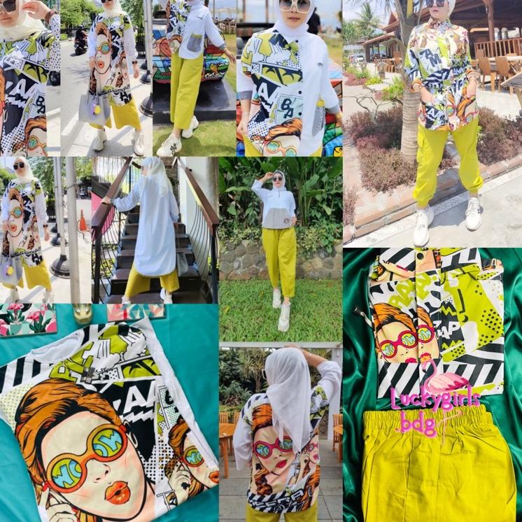 (STOK TERBATAS) meera - shaggy one set series