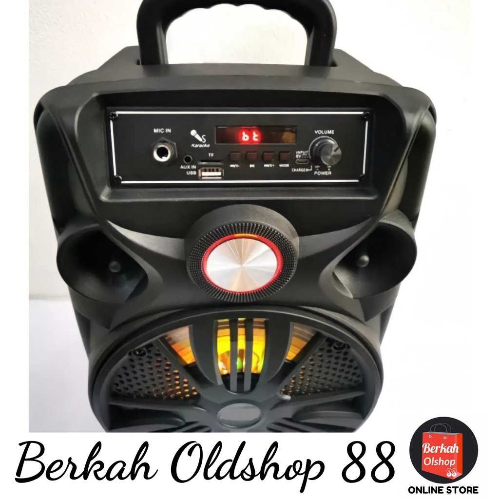 BERKAH OLDSHOP 88 - SPEAKER BLUETOOTH FLECO 8'5 INCH FL-955C/D FREE MIC KARAOKE + REMOTE