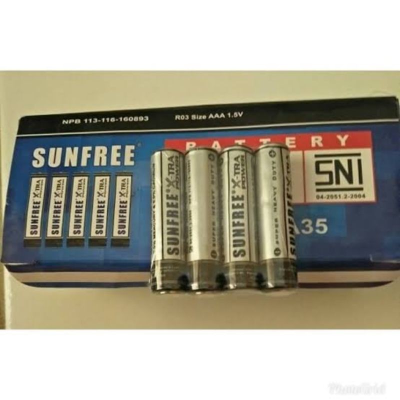 Battery Baterai Batre A3 AAA Remote Musik MP3 Kamera SUNFREE Bagus