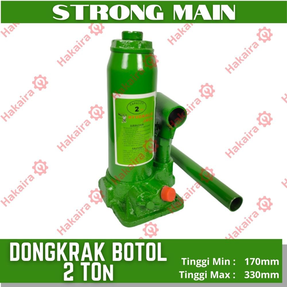Dongkrak Botol 2 Ton - STRONG MAIN