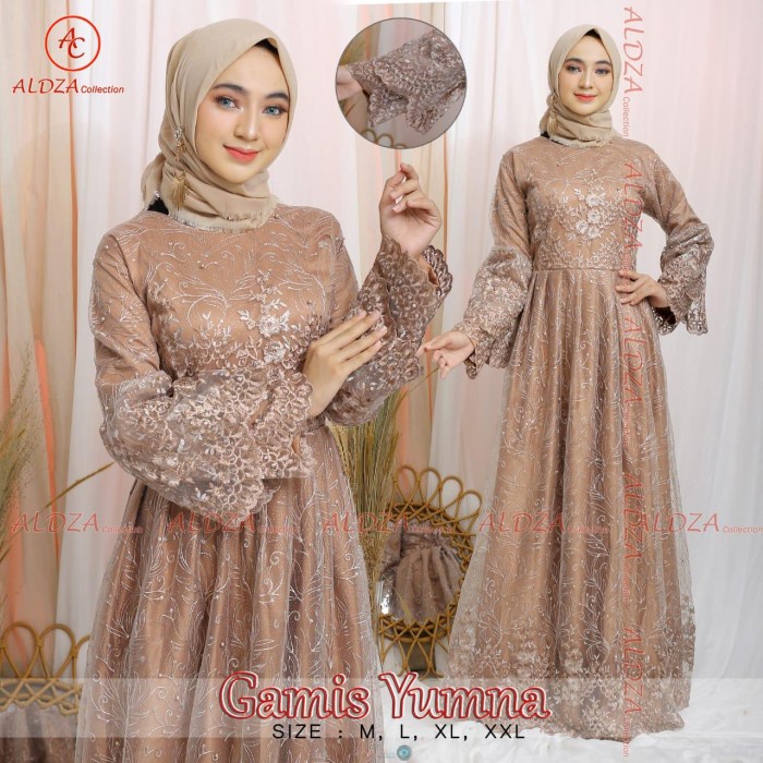 Kebaya Wanita Kutubaru Brukat Bustier Setelan Kebaya Encim Z5J0 Gamis Muslim Tulle Yumna Mocca Dan W