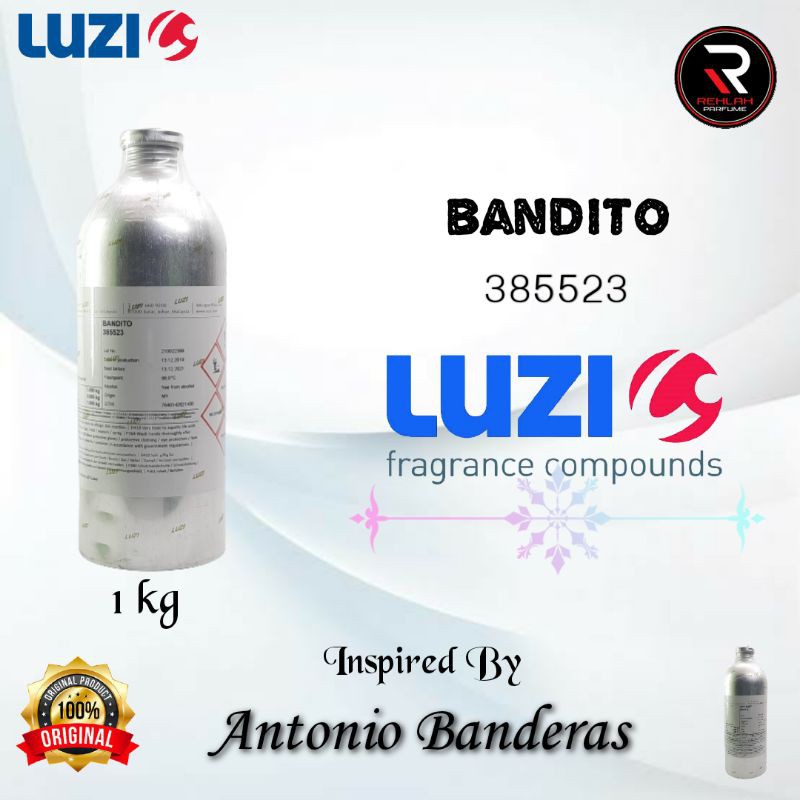 BANDITO BY LUZI BIBIT PARFUM INSPIRASI AROMA ANTONIO BANDERAS KEMASAN SEGEL 1KG