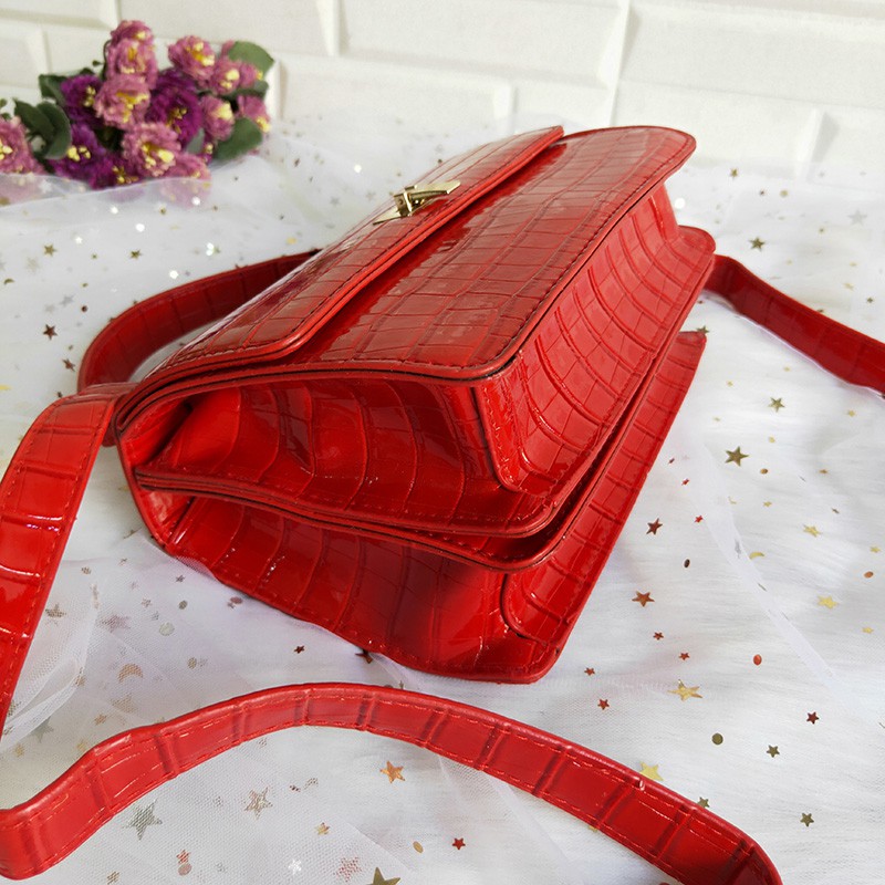 Tas impor 100%-tas selempang wanita slingbag cewek kulit pu paten