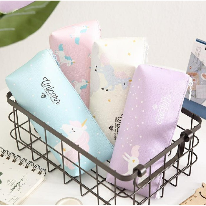 

Unicorn Pastel Pencil Case Kotak Tempat Pensil ATK