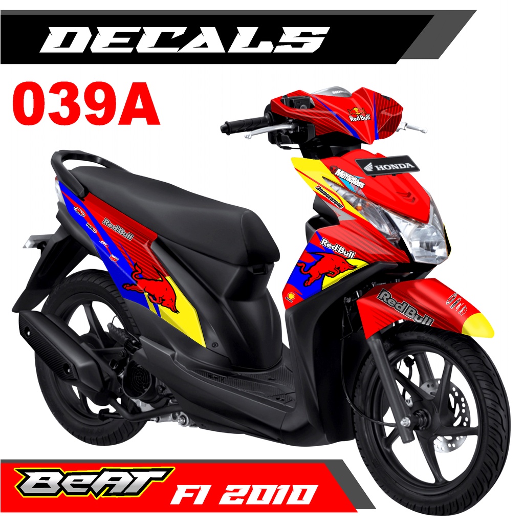 Decal Sticker- Dekal Stiker Fullbody BEAT Fi 2010/2012/2014 Design REDBULL MOTOGP - 039