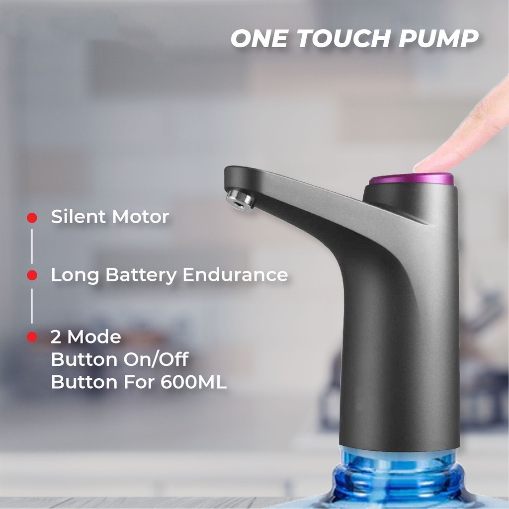 Pompa Galon Elektrik  /  USB Rechargeable Dispenser Air Minum Otomatis Water Pump/Electric Water Dispenser