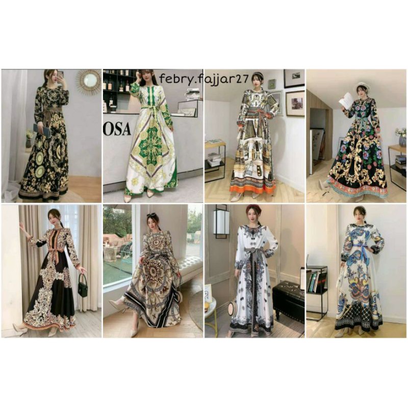 [NEW] Gamis Bangkok Bahan Silk Premium
