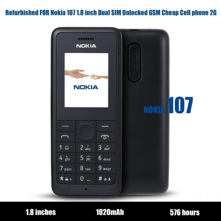 COD Handphone Nokia 107 Dual Sim Hp Jadul Nokia 107 NEW HP MURAH BAHASA INDONESIA