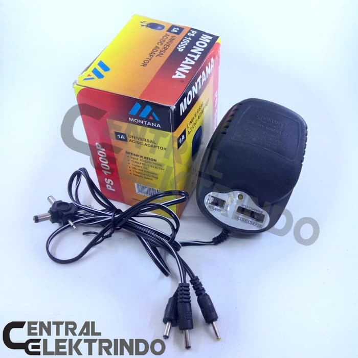 ADAPTOR MONTANA 12V 1A 1000ma / SUDER SUOER 1,2A 1200ma / BRETER 0,5A 500ma / UNIVERSAL 3A 3000ma AC