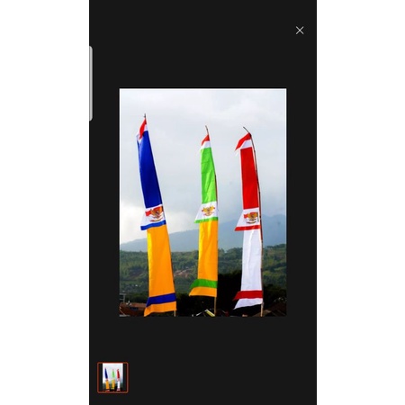 BANDIR GARUDA/BANDIR SOEKARNO/BANDIR KUDA LAUT/BANDIR DIRGAHAYU/bendera/umbul2/ bekron