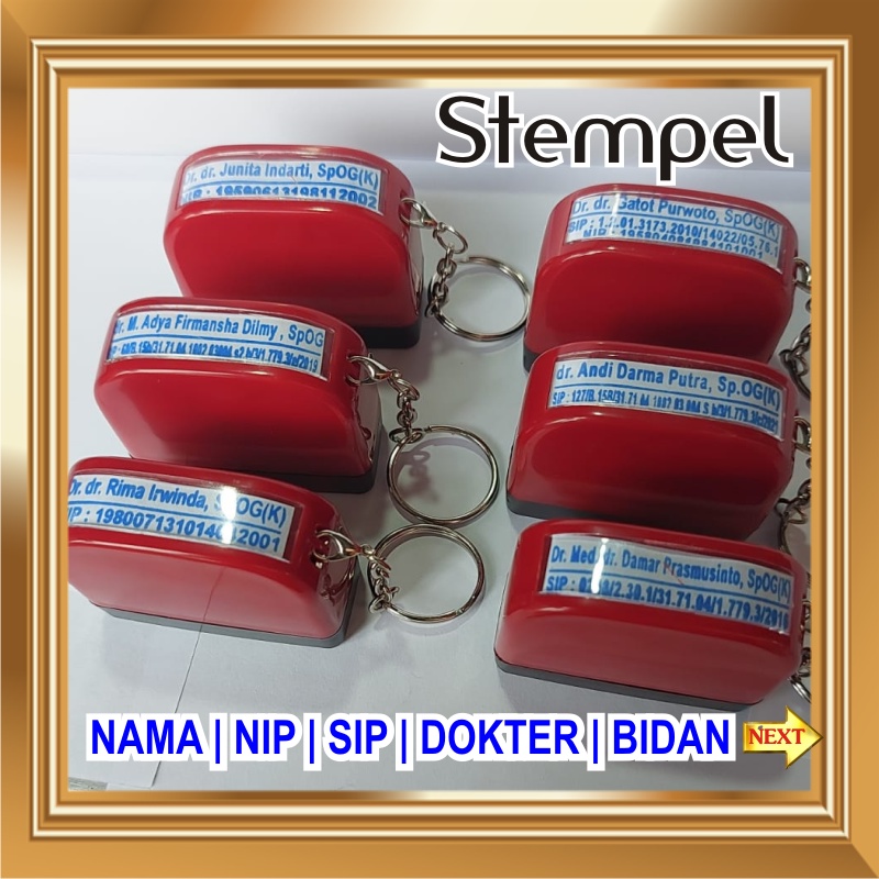 

STEMPEL NAMA DOKTER SUSTER BIDAN PERAWAT TYPE 13 X 35 DAN 13 X 43 FLASH WARNA TOKO KANTOR NOTA KWITANSI FAKTUR SERBAGUNA