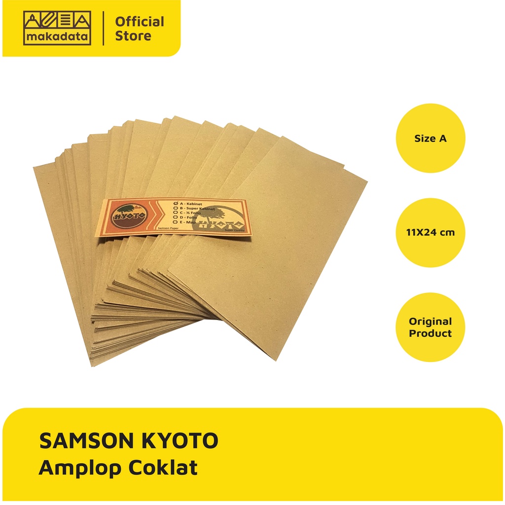 

AMPLOP COKLAT SAMSON A 10 X 24 CM ISI 100 MURAH