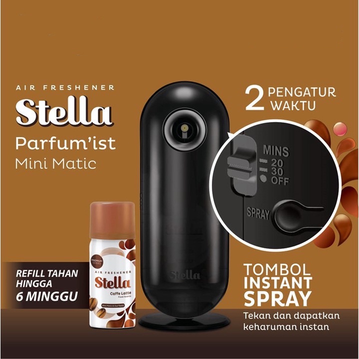 Stella Mini Matic Pengharum Ruangan HMN16 Pewangi Otomatis 40ml