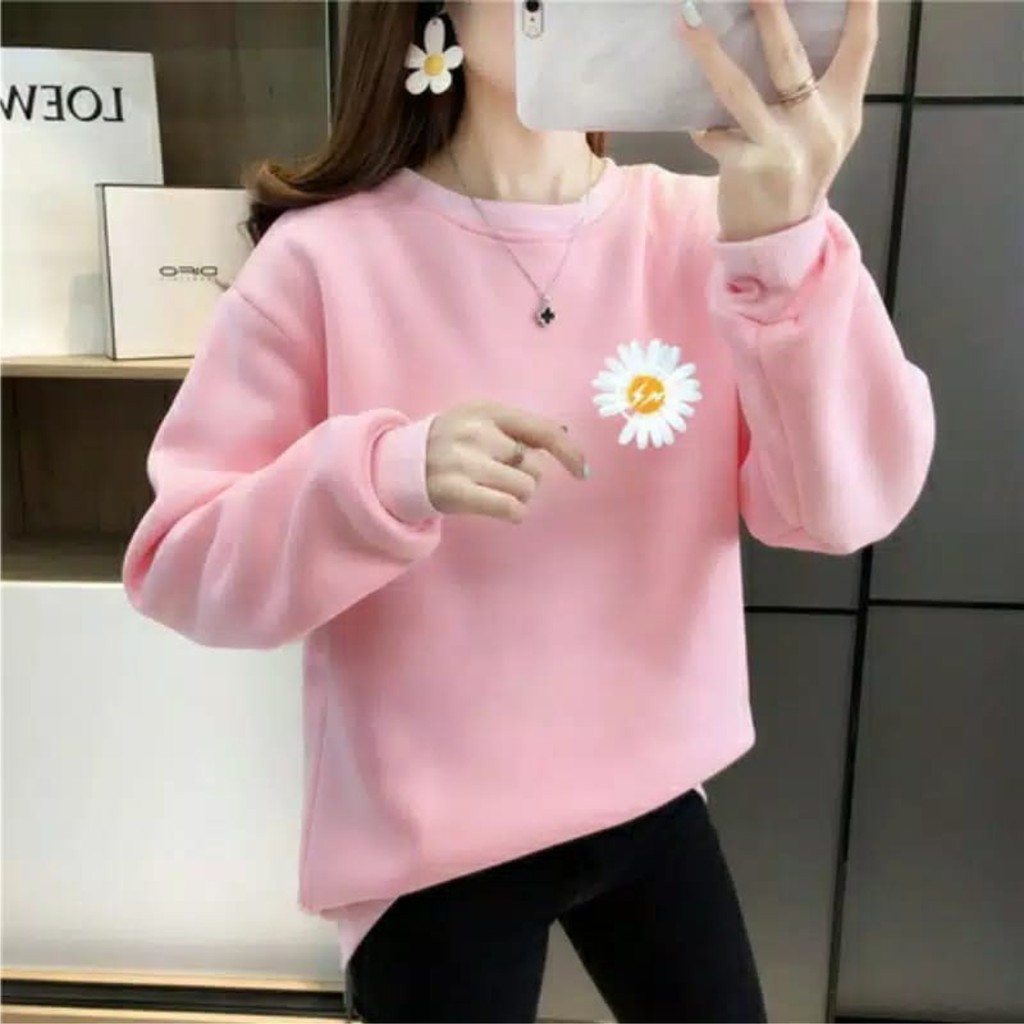 FenishaStore Sweater Basic Wanita SUNNZUKKA Size M-L-XL-XXL Bisa Bayar ditempat COD