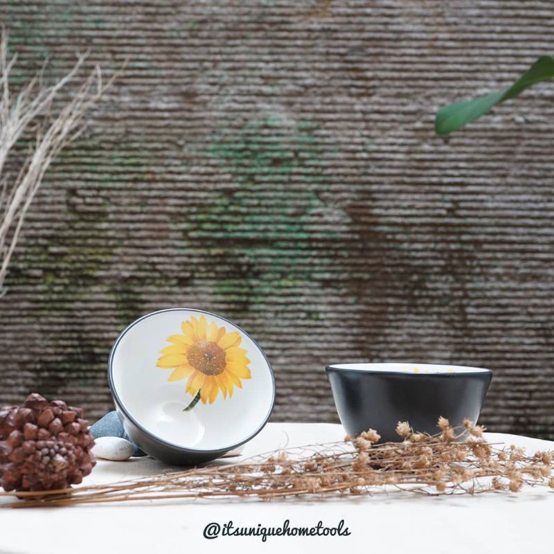 mini bowl/tempat sambal bunga noritake